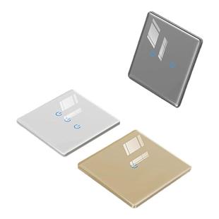 已接入米家APP触摸智能开关控制面板全屋语音钢化玻璃蓝牙单火版