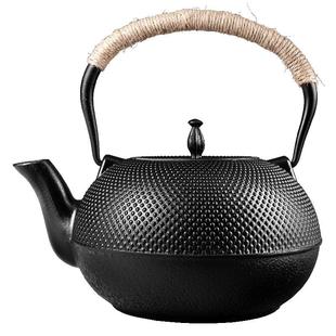 日本龙颜堂南部铁壶大号粒子纯手工铸铁壶电陶炉煮茶器烧水泡茶壶
