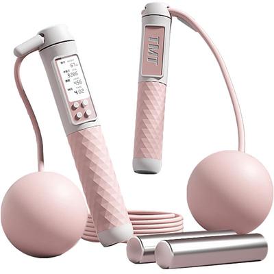 无绳跳绳智能电子计数健身减肥女