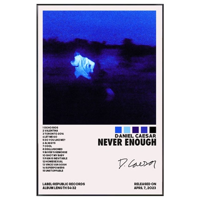 Daniel caesar油画装饰画卧室床头R&B音乐艺术家专辑挂画周边壁画