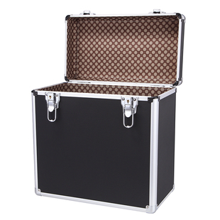 手提箱数码收纳防潮箱黑胶唱片收藏箱 有盖 箱子大号储蓄箱杂物箱