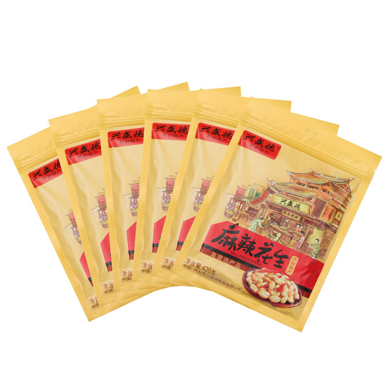 兴盛德官方麻辣花生五香孜然420g*6包零食坚果小吃河南开封特产