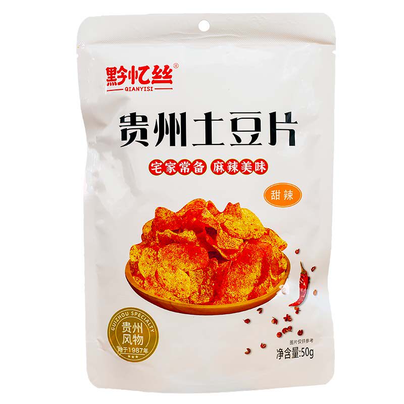 黔忆丝甜辣麻辣土豆片贵州特产