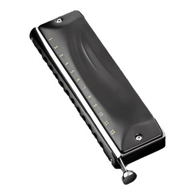 JDR嘉德瑞0648半音阶口琴12孔C调初学者学生入门练习专业演奏级