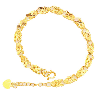 女沙金民族风四叶草爱心金鱼时尚