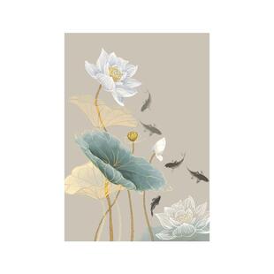 中式门帘隔断帘免打孔家用卧室隐私半帘布遮挡厕所客厅卫生间挂帘