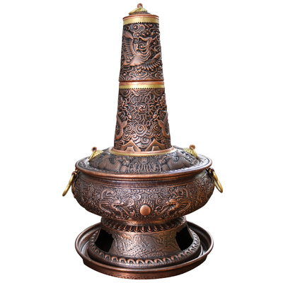 木炭火锅铜之魂紫铜中式