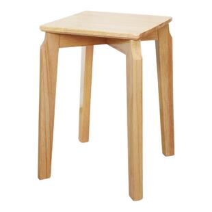 圆木凡品凳子家用餐凳圆凳餐桌凳子实木凳子板凳叠放餐椅化妆凳