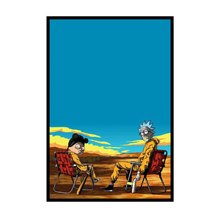 美剧绝命毒师挂画Breaking Bad电影海报装饰画有框画酒吧餐厅宿舍