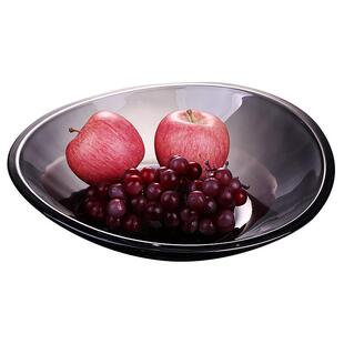 轻奢水晶玻璃水果盘客厅家用零食水果摆放盘感艺术糖果盘