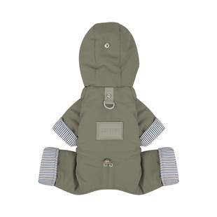 宠物棉服秋季冬装保暖小型犬四脚衣全包连帽防风防水小狗狗衣服