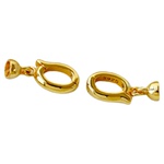 小珠专用带帽小卡扣扣头珍珠水晶手链项链银镀铑金diy配件材料扣