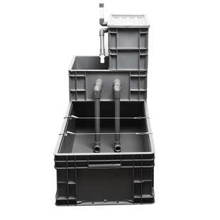 养龟箱乌龟缸带晒台大型免换水周转箱家用养龟鱼混养沼泽生态过滤