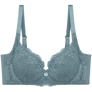 清仓黛*芬正品性感蕾丝红色本命年款全罩杯收副乳薄杯文胸E002469