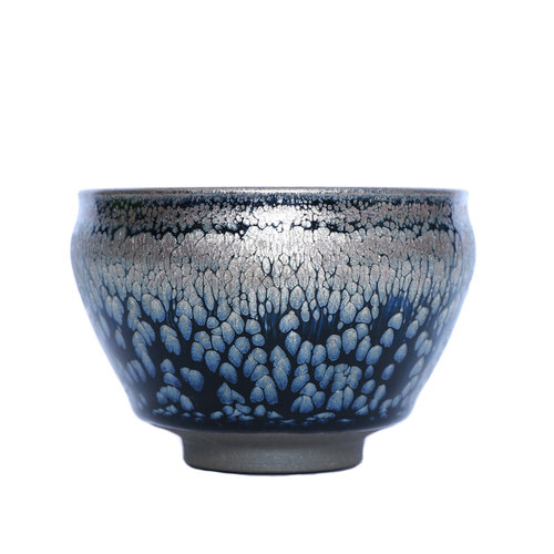 宋风居 名家阙梅娇建盏茶杯主人杯纯手工功夫原矿铁胎天目盏茶具