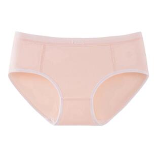 鹤梦花清内裤女生纯棉女士三角裤中腰大码全棉裆女款内裤10A抑菌