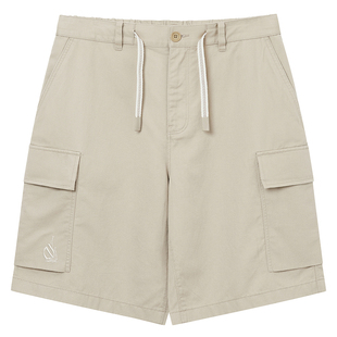 NAUTICA/诺帝卡男装夏季休闲棉麻透气工装五分短裤BM2210