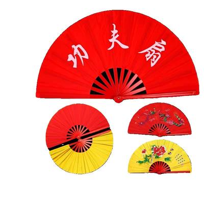 功夫扇太极响扇子红色小学生儿童雪龙吟舞蹈说书人中国风表演扇子