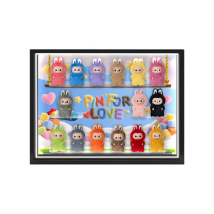 POP适用泡泡玛特THE.MONSTERS心底密码系列拉布布灯光展示盒相框
