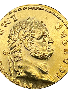 古罗马皇帝人像金币项链古币吊坠