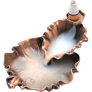 青沉 荷塘月色倒流香香炉创意茶道摆件沉香檀香炉中式倒流香座