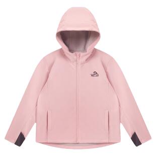 伯希和户外儿童软壳衣新款防风防泼水运动外套男女童休闲连帽上衣