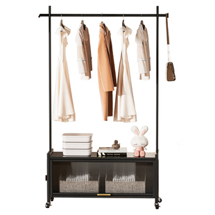 卧室落地挂衣架房间轻奢衣柜架子衣帽间收纳置物衣架奶油风衣帽架