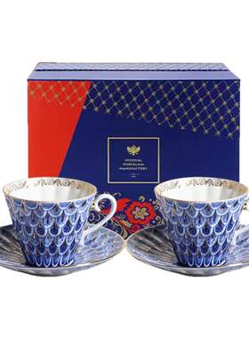 俄皇LOMONOSOV勿忘我下午茶茶具