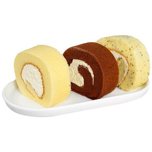 老沧口瑞士卷375g巧克力奶油夹心蛋糕卷西式糕点下午茶零食甜品