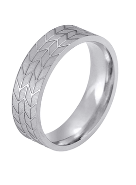 逐梦光轮-钛钢磨砂不掉色戒指男