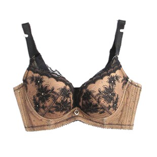 包邮欧系列70A70B75A刺绣加厚四排扣收副乳胸罩女内衣文胸OA23447