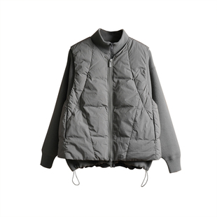 Tobefly可拆卸二合一毛衣羽绒马甲25冬季叠穿保暖羽绒外套F5523