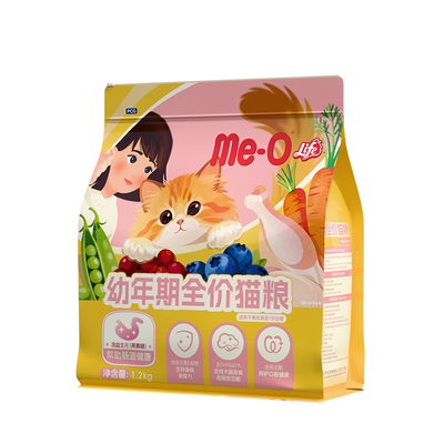 Me-O Life 咪欧常伴幼猫猫粮营养鸡肉小猫布偶美短橘猫渐层1.2kg
