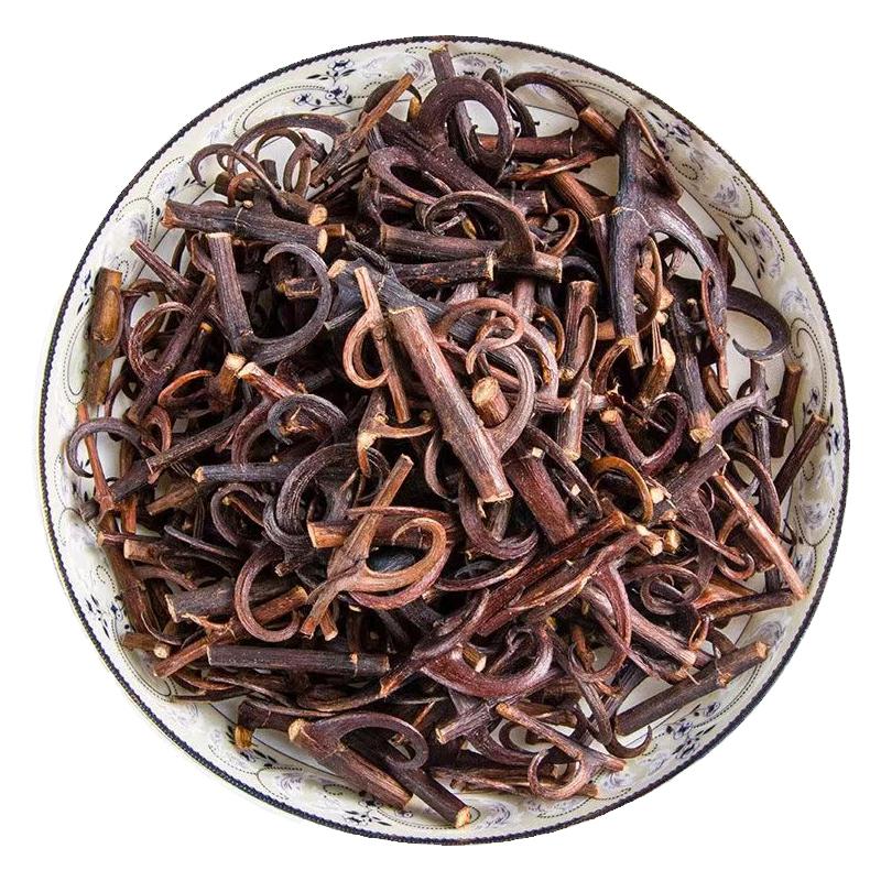 湖南新货钩藤98%带双钩藤干货特级钩藤茶中药材倒挂刺鹰爪风钩