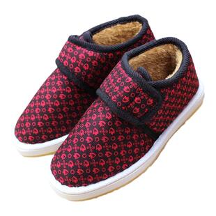 手工棉鞋女保暖鞋冬季家居家室内中老年人妈妈防滑厚底包跟棉拖鞋