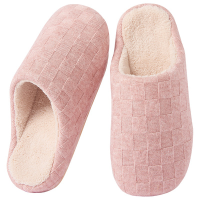 拖鞋女士冬季高级感厚底保暖情侣居家室内家居毛绒拖鞋男秋冬家用