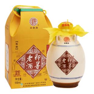 即墨老酒经典十年陈酿坛装黄酒500ml*6坛礼盒甜型即墨黄酒送礼