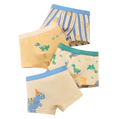 棉奇熊男童内裤儿童纯棉四角裤