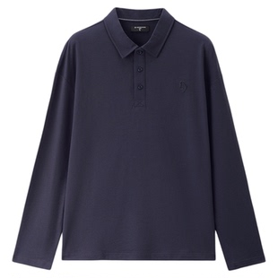 佐丹奴Polo男装纯棉字母刺绣卫衣布针织长袖POLO 13015655