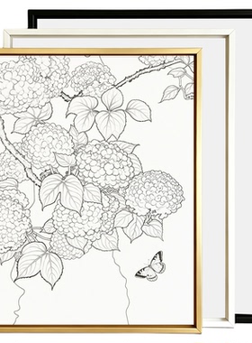 免装裱油画框带画布喷绘底稿来图定制打印线稿临摹绘画涂色挂墙画