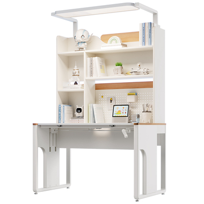 月影新款儿童护眼学习桌书桌一体可升降家用写字桌中小学生课桌椅