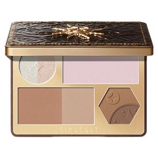 一盘成妆！Girlcult构奇面部综合盘本草纲目桃花脸腮红高光修容女