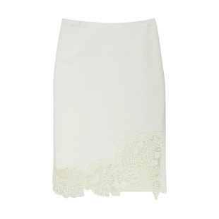 YOUWEI有尾2025春季新品定制石榴蕾丝拼接下摆女半身裙Y5825140