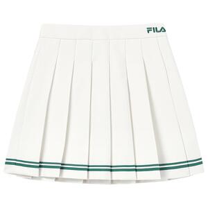 【张钧甯同款】FILA网球裙斐乐女子梭织半身裙2023秋休闲百褶短裙
