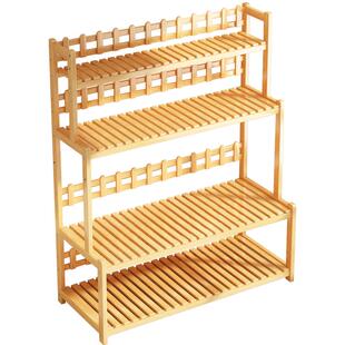 花架置物架阳台多肉植物摆放架客厅落地式花盆托架实木多层阶梯式