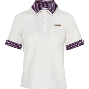 adidas阿迪达斯三叶草女子PLAID POLO SS W运动休闲短袖T恤KU9397
