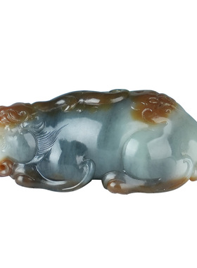 和田玉貔貅手把件男款