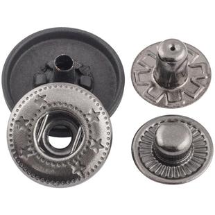 四合扣金属纽扣暗扣按扣免缝钉扣子母扣羽绒服扣子按压式衣服摁扣