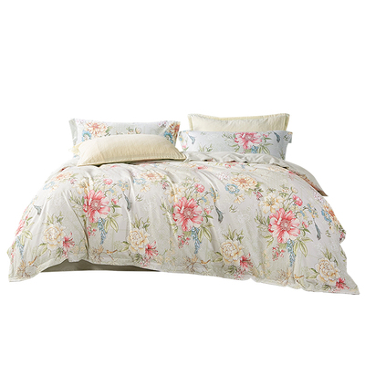 富安娜纯棉磨毛四件套抗菌加厚