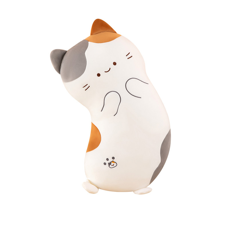 三花猫玩偶长条抱枕毛绒玩具